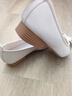 源夫人平底單鞋女2023新款春夏季一腳蹬軟底百搭防滑瓢鞋韓版氣質(zhì)豆豆鞋 米白色 39 曬單實(shí)拍圖
