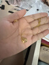 周六福黃金項鏈女花美人足金吊墜婦女節禮物計價(jià)A0612362約3.34g40+5cm 曬單實(shí)拍圖