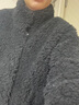 奧絲婕（Aosijie）高端品牌羊羔毛皮草外套女2026春秋新款寬松減齡加厚皮毛一體大衣 黑灰色 （100%綿羊毛） L 【140-170斤】 曬單實(shí)拍圖