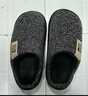 海瀾之家（HLA）棉拖鞋男士冬季室內家居家厚底踩屎感毛毛絨保暖防滑耐磨拖鞋男款 灰色 42-43 【適合41-42碼腳】 曬單實(shí)拍圖