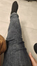 雪澈新塘高腰牛仔褲女2025春秋新款松緊腰彈力修身顯瘦小腳鉛筆褲 藍灰色-冬季 加絨 32 【建議140-146斤】 曬單實(shí)拍圖