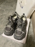 百麗（Belle）機能風(fēng)拼接老爹鞋女2026春新商場(chǎng)同款厚底增高休閑鞋F1H1DAM6 灰色 36 曬單實(shí)拍圖