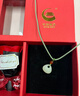 中國黃金（CHINA GOLD）小胖福和田玉吊墜女福袋轉運珠和田玉項鏈生日禮物女朋友老婆 和田玉福袋項鏈【今/次日達】 曬單實(shí)拍圖
