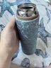 CALYPSO德國進(jìn)口純鈦保溫杯高顏值新款直身杯水杯便攜隨身杯茶水分離水壺 冰川藍.480ml 曬單實(shí)拍圖
