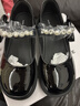 百麗（Belle）童鞋女童瑪麗珍鞋春季新款女孩公主鞋兒童時(shí)尚單鞋中大童皮鞋水鉆 黑色 30 適合腳長(cháng)約18.7-19.2cm 曬單實(shí)拍圖