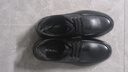 奧康（Aokang）官方男士商務(wù)通勤系帶舒適休閑皮鞋透氣西裝牛皮鞋爸爸 黑色 40 曬單實(shí)拍圖