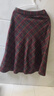 百圖betu女裝冬季新款半身裙高腰顯瘦裙子格子毛呢A字半裙2412T20 磚紅 S 曬單實(shí)拍圖