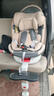 貝倍適兒童安全座椅汽車(chē)通用0-4-12歲寶寶嬰兒旋轉車(chē)載isofix便攜坐椅 銀河灰（支撐腿+腳踏+遮陽(yáng)帽） 曬單實(shí)拍圖