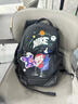耐克（NIKE）NIKE男子大容量旅行包印花Logo 雙肩包 書(shū)包FN1359-010黑白均碼 曬單實(shí)拍圖