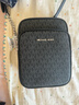 MICHAEL KORS禮物MK女士包包JET SET TRAVEL斜挎小方包手機包中號黑色 曬單實(shí)拍圖