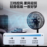 美的（Midea）電風(fēng)扇家用落地扇臺地兩用桌面七葉大風(fēng)量靜音節能電扇臺扇宿舍臥室搖頭扇新款加高迷你小風(fēng)扇 SAF30AB 曬單實(shí)拍圖
