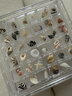 天然海螺貝殼海邊螺貝收集盒亞克力磁性高透海洋科普材料標本擺件 【36格】帶海螺貝殼套裝 曬單實(shí)拍圖