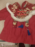 9i9兒童吃飯罩衣外穿新年春節拜年服唐裝中國風(fēng)防水圍裙反穿護衣A261 曬單實(shí)拍圖