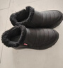 足力健老人鞋加絨中老年棉鞋子男款防寒保暖雪地靴冬季男鞋 8689K黑色41 曬單實(shí)拍圖