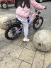 鳳凰山地自行車(chē)男女變速山地車(chē)碟剎青少年兒童自行車(chē)學(xué)生單車(chē) 星際 粉紫【鋁架】7速+后座車(chē)燈+三刀 20寸【適合125-160cm】 曬單實(shí)拍圖