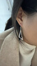 穆西卡（MUXIKA）S925銀耳環(huán)女2025年新款耳墜高級感流蘇耳飾長(cháng)款送女生生日禮物 三角形耳環(huán)【A款】 曬單實(shí)拍圖