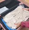 MVVWVV日本旅行真空壓縮袋透明手卷羽絨服行李箱專(zhuān)用神器衣物旅游收納袋 3個(gè)裝 【大號50*70cm】適用襯衣/毛衣/褲子 曬單實(shí)拍圖