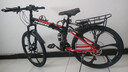 鳳凰官方旗艦店折疊山地車(chē)自行車(chē)變速軟尾越野騎行男士女式青少年單車(chē) 黑紅六刀/折疊雙減震/建大輪胎 26英寸【適合155-185cm】 27速(45%客戶(hù)選擇) 曬單實(shí)拍圖