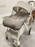 億寶萊（yibaolai）高景觀(guān)嬰兒推車(chē)可坐躺超輕便攜折疊避震寶寶傘車(chē)雙向四輪嬰兒童車(chē) 豪華極光灰+可坐可躺+可折疊+雙向推行+四輪豪華輪 曬單實(shí)拍圖