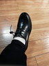 奧康（Aokang）牛皮系帶皮鞋男英倫風(fēng)正裝商務(wù)鞋子男黑色42碼 曬單實(shí)拍圖