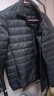 真維斯（Jeanswest）輕薄羽絨服男短款冬季外套男士鴨絨立領(lǐng)純色保暖柔軟防寒輕便外套 A210-16050黑色(立領(lǐng)) XL (建議135-155斤) 曬單實(shí)拍圖