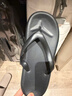 果洛菲（GUOLUOFEI）人字拖男女夏季時(shí)尚潮流軟底防滑情侶夾腳黑色涼拖外穿 奶咖37-38 曬單實(shí)拍圖