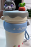 迪士尼保溫杯吸管水杯子女316不銹鋼高顏值學(xué)生兒童瘋狂動(dòng)物城520mL朱迪 曬單實(shí)拍圖