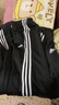 阿迪達斯（adidas）運動(dòng)套裝男秋冬跑步運動(dòng)套裝防風(fēng)夾克收腿褲兩件套 黑白 XL 曬單實(shí)拍圖