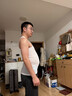 【限時(shí)優(yōu)惠】男士背心速干夏季薄款修身運動(dòng)無(wú)袖打底汗衫 白色 3XL 100-120斤 曬單實(shí)拍圖