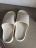 惠夫人拖鞋男厚底踩屎感EVA居家靜音外穿涼拖鞋浴室洗澡防滑家居鞋 【厚底款】卡其 42-43 （適合41-42碼） 曬單實(shí)拍圖