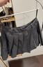 小野和子短款百褶半身裙 極簡(jiǎn)黑 XL 曬單實(shí)拍圖