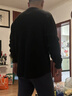 優(yōu)衣庫男裝女裝情侶華夫格亨利領(lǐng)套頭衫長(cháng)袖T恤479784 482766 482766/09黑色 2XL 曬單實(shí)拍圖