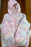 Hello Kitty玉桂狗女童輕薄羽絨服秋冬新款白鴨絨三防連帽短外套洋氣上衣童裝 粉色 140 cm 曬單實(shí)拍圖