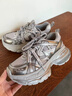 百麗（Belle）星河軌跡潮酷老爹鞋女26春新厚底增高未來(lái)感休閑鞋F3F1DAM6 銀灰色-單里 37 (235mm) 曬單實(shí)拍圖