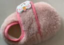 愛(ài)寶適寶寶地板襪秋冬嬰兒加厚毛絨學(xué)步鞋兒童保暖步前鞋粉色 M碼 T210 曬單實(shí)拍圖