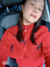 NAOISKEY?腦斯基圣誕穿搭斗篷披肩紅色毛衣2025年秋新款半高領(lǐng)長(cháng)袖針織衫上衣女裝 紅色 S 建議80-95斤 曬單實(shí)拍圖