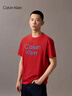 Calvin KleinJeans夏男女情侶本命年ck字母印花純棉針織短袖T恤 曬單實(shí)拍圖