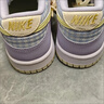 耐克大童輕便皮面運動(dòng)鞋冬季新款男女童平底板鞋NIKE DUNK FJ4641 536氧氣紫/淺檸檬黃綠/山峰白 35.5 曬單實(shí)拍圖
