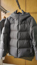 優(yōu)衣庫男裝女裝無(wú)縫羽絨連帽外套夾克羽絨服478279 08 深灰色 L 曬單實(shí)拍圖
