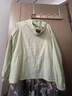 春秋大碼女裝拉鏈連帽短外套薄款媽媽裝上衣百搭寬松純色大口袋新 淺綠色 2XL 建議120-135斤 曬單實(shí)拍圖