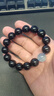 峨眉山黑曜石手串海藍寶手串水晶補水情侶手鏈送對象生日禮物 曬單實(shí)拍圖