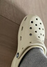 卡駱馳（CROCS）厚底云朵洞洞鞋沙灘鞋|206750 白色-100 37/38(240mm) 曬單實(shí)拍圖