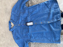 云廷秋冬加絨加厚牛仔保暖襯衣男士長(cháng)袖休閑羊羔絨特厚上衣外套 879-2藍色雙口袋 3XL （建議160-180斤） 曬單實(shí)拍圖