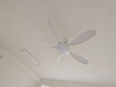 TCL全光譜護眼風(fēng)扇燈客廳吊扇燈餐廳燈風(fēng)扇一體電風(fēng)扇吊燈 吊桿白色-56寸五葉-變頻-遙控 曬單實(shí)拍圖