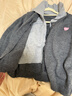:CHOCOOLATEit假兩件撞色翻領(lǐng)加厚針織衫女秋冬款毛衣假兩件上衣 灰色 均碼 曬單實(shí)拍圖