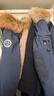波司登（BOSIDENG）羽絨服男女情侶同款加厚鵝絨大毛領(lǐng)商場(chǎng)同款外套B250242317 中山青5870-至高抵御-20°C-充絨量+10%左右 4XL 190/108A 體重約170-180斤 曬單實(shí)拍圖