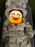 巴拉巴拉童裝嬰兒羽絨服寶寶輕薄連體衣抱衣爬服兒童冬裝男童女童可愛(ài)萌趣 曬單實(shí)拍圖