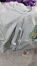 貝瑞加（Babyprints）寶寶半背衣2件裝嬰兒短袖上衣純棉夏季和尚服A類(lèi)柔軟薄款 綠66 曬單實(shí)拍圖