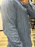 Polo Ralph Lauren拉夫勞倫秋冬新款保暖休閑長(cháng)袖襯衫 牛仔藍M 710548537001 經(jīng)典版 曬單實(shí)拍圖