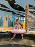 361°兒童游泳圈加厚款救生圈防側翻女童初學(xué)者寶寶充氣腋下圈 曬單實(shí)拍圖